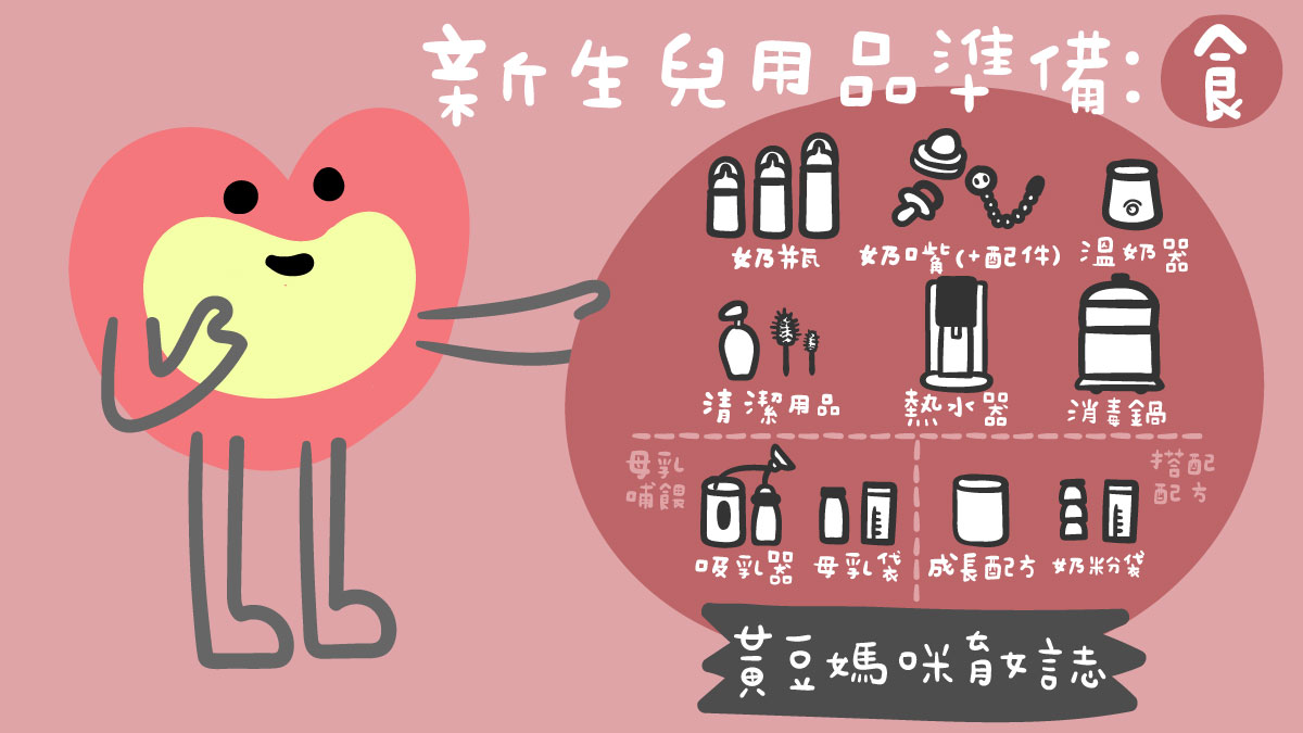 新生兒用品準備：食